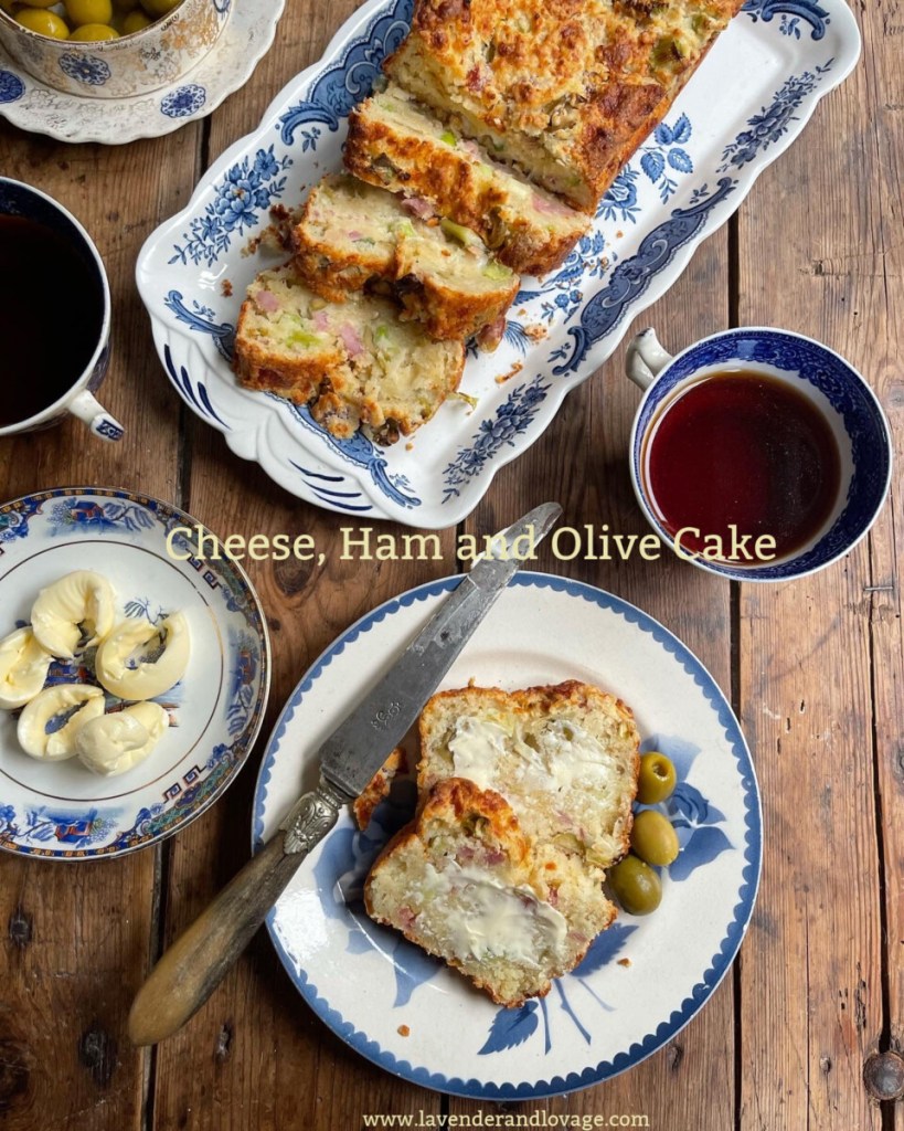 Cheese, Ham and Olive Cake (Cake Salé)