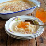Baked Rice Pudding with Marmalade