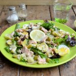 Egg, Artichoke and Salmon Salad (5:2 Diet)