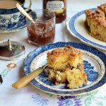 A "Secret" Baked Layer Cake: Scottish Rhubarb & Ginger Crunchy Streusel Cake Recipe