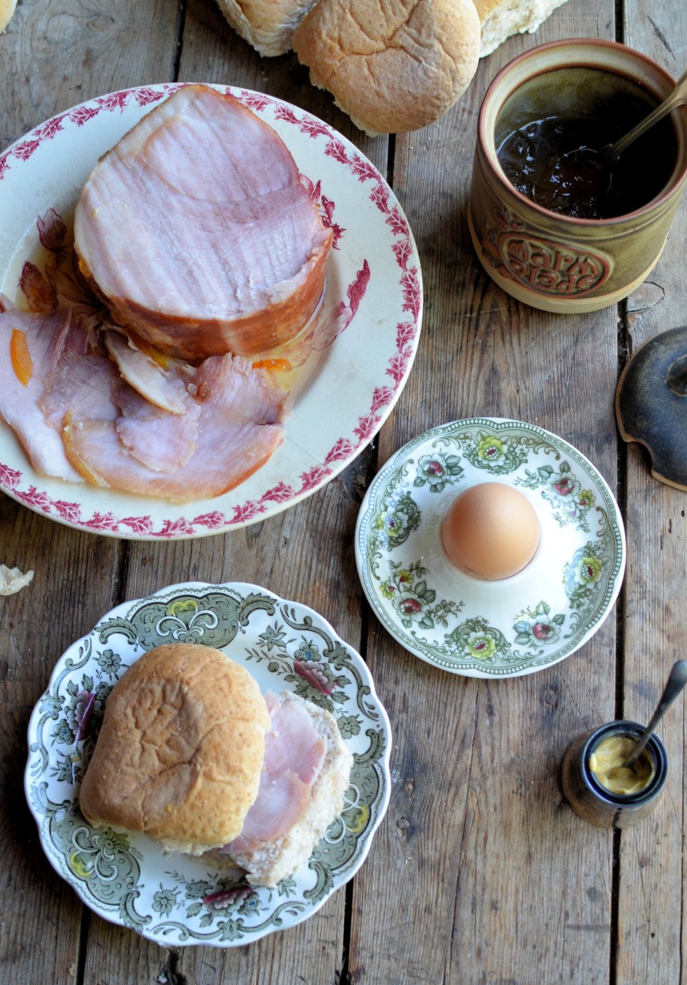 High Tea with Ham and Eggs