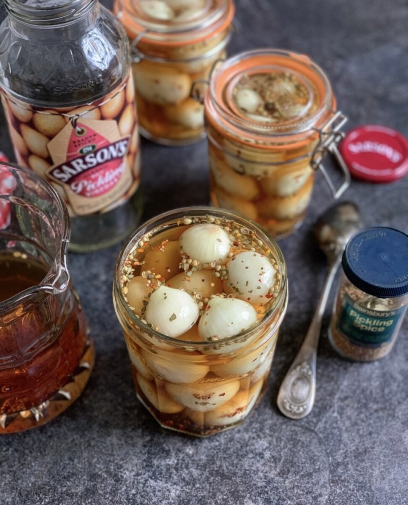 Homemade Traditional Pickled Onions