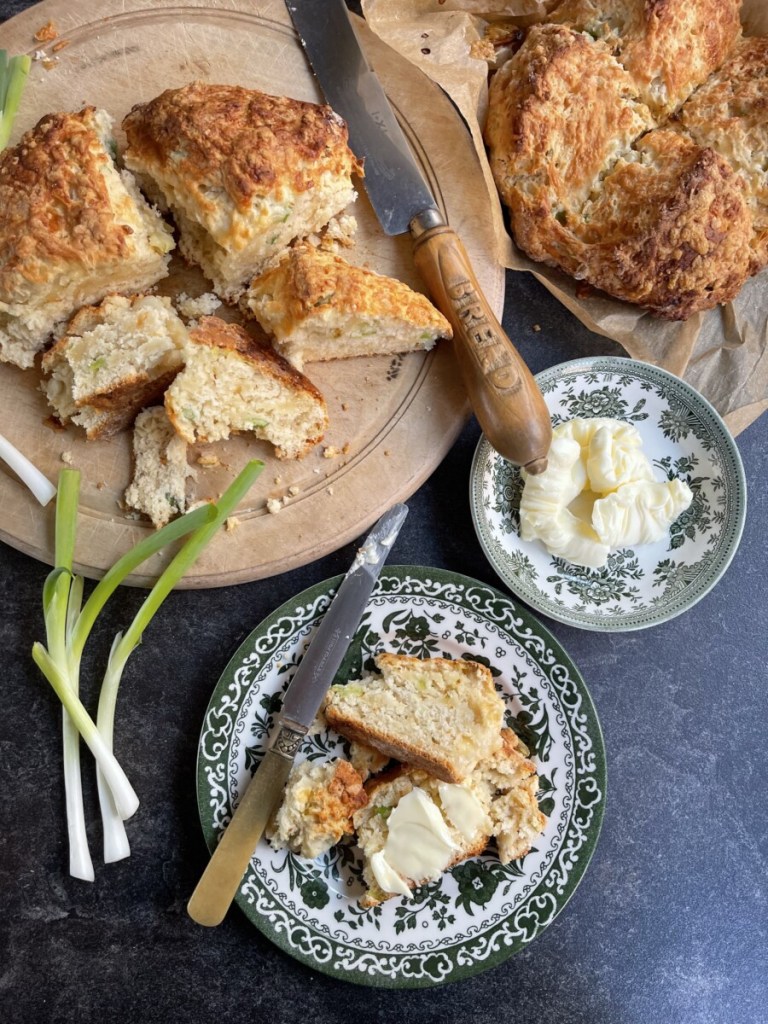 Cheese & Spring Onion Soda Bread