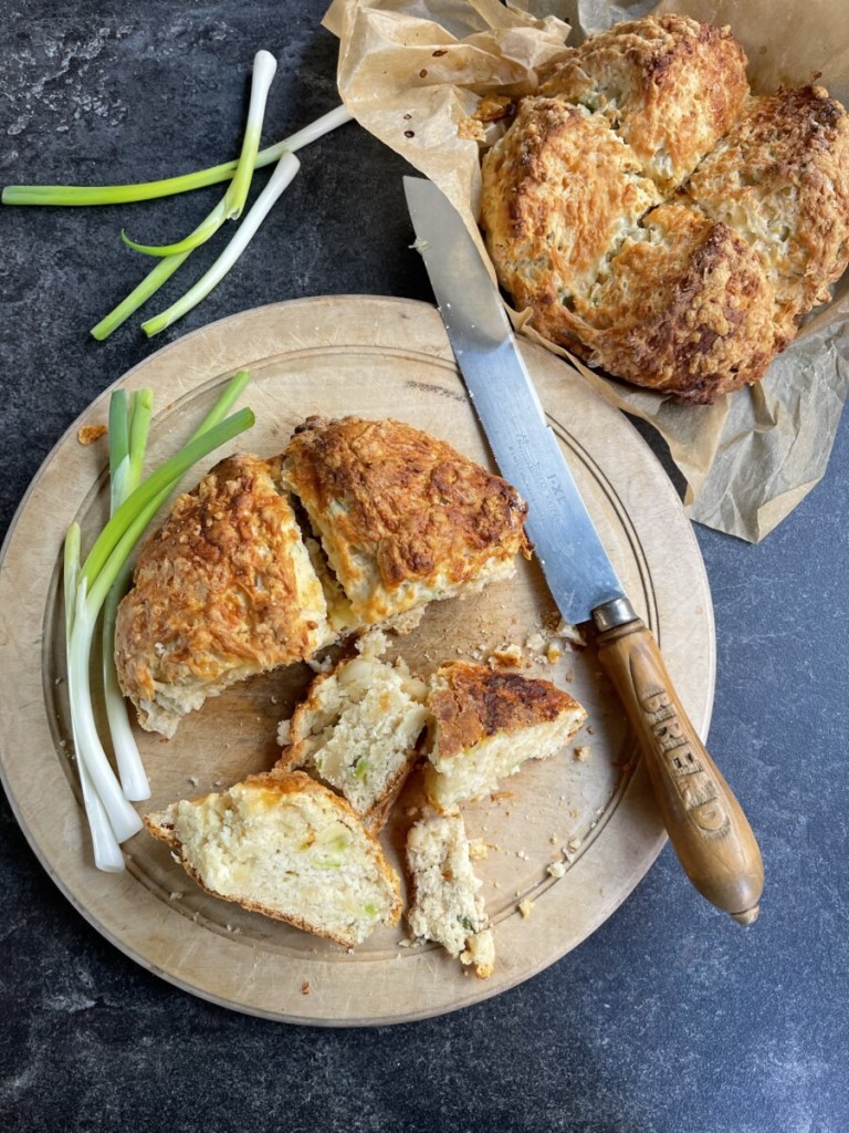 Cheese & Spring Onion Soda Bread
