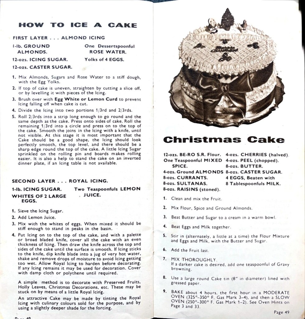 1920's BeRo Christmas Cake