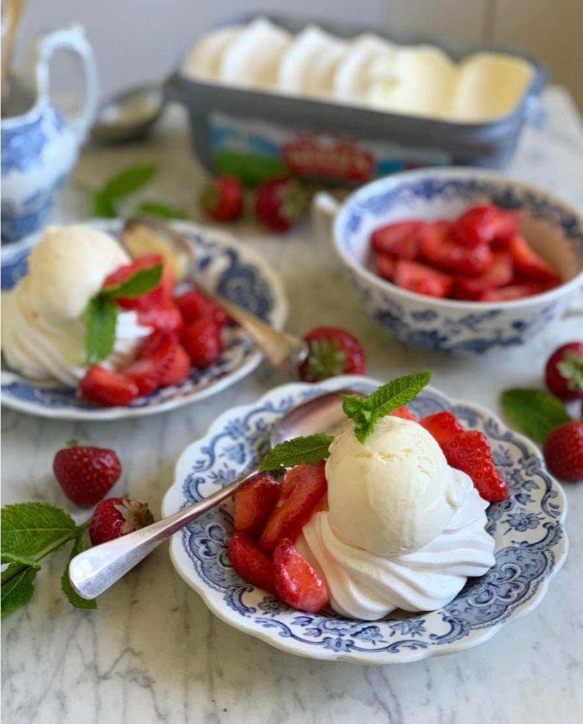 Strawberry and Clotted Cream Pavlovas